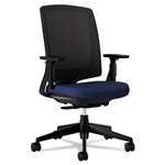 HON&reg; Lota Series Mesh Mid-Back Work Chair, Navy Fabric, Black Base # HON2281VA90T