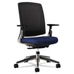 HON&reg; Lota Series Mesh Mid-Back Work Chair, Navy Fabric, Polished Aluminum Base # HON2283VA90PA