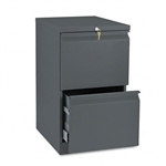 HON Efficiencies Mobile Pedestal File w/Two File Drawer