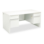 HON 38000 Series Double Pedestal Desk, 60w x 30d x 29-1