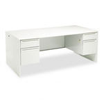 HON 38000 Series Double Pedestal Desk, 72w x 36d x 29-1