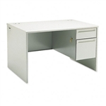 HON 38000 Series Right Pedestal Desk, 48w x 30d x 29-1/