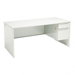 HON 38000 Series Rght Pedestal Desk, 66w x 30d x 29-1/2