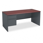 HON 38000 Series Left Pedestal Desk, 66w x 30d x 29-1/2