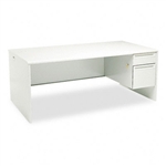 HON 38000 Series Rght Pedestal Desk, 72w x 36d x 29-1/2