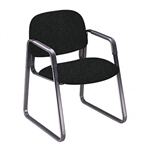 HON Solutions Seating Sled Base Guest Chair, Olefin, Bl