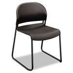 HON&reg; GuestStacker Chair, Charcoal with Black Finish Legs, 4/Carton # HON4031LAT