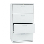 HON 500 Series Four-Drawer Lateral File, 30w x53-1/4h x