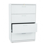 HON 500 Series Four-Drawer Lateral File, 36w x53-1/4h x