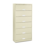 HON 600 Series 6-Shelf Steel Receding Door File, Ltr, 3