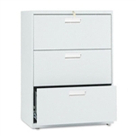 HON 600 Series Three-Drawer Lateral File, 30w x19-1/4d,