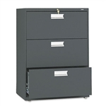 HON 600 Series Three-Drawer Lateral File, 30w x19-1/4d,