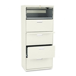 HON 600 Series Five-Drawer Lateral File, 30w x19-1/4d, 