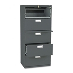 HON 600 Series Five-Drawer Lateral File, 30w x19-1/4d, 