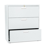 HON 600 Series Three-Drawer Lateral File, 36w x19-1/4d,