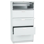 HON 600 Series Five-Drawer Lateral File,36w x19-1/4d, L