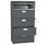 HON 600 Series Five-Drawer Lateral File, 36w x19-1/4d, 