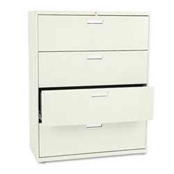 HON 600 Series Four-Drawer Lateral File, 42w x19-1/4d, 