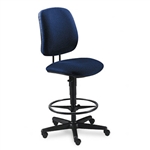 HON 7700 Series Swivel Task Stool, Olefin Fabric, Blue 