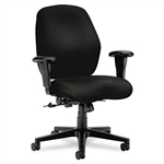 HON 7800 Series Mid-Back Task Chair, Tectonic Black # H