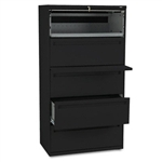 HON 700 Series Five-Drawer Lateral File w/Roll-Out & Po