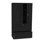 HON 700 Series Lateral File w/Storage Cabinet, 36w x 19