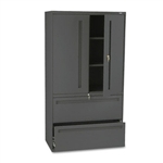 HON 700 Series Lateral File w/Storage Cabinet, 36w x 19