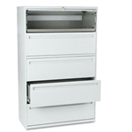 HON 700 Series Five-Drwr Lateral File w/Roll-Out & Post