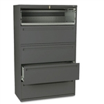 HON 700 Series Five-Drawer Lateral File w/Roll-Out & Po