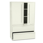 HON 700 Series Lateral File w/Storage Cabinet, 42w x 19