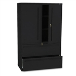 HON 700 Series Lateral File w/Storage Cabinet, 42w x 19