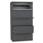 HON 800 Series Five-Drawer Lateral File, Roll-Out/Posti