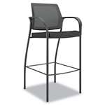 HON&reg; Ignition Series Mesh Back Cafe Height Stool, Black Fabric Upholstery # HONIC108NT10