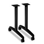 HON&reg; Huddle T-Leg Base for 24" and 30" Deep Table Tops, Black # HONMTLEG24CP