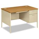 HON&reg; Metro Classic Right Pedestal Desk, 48w x 30d x 29-1/2h, Harvest/Putty # HONP3251RCL