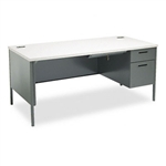 HON Metro Classic Right Pedestal Workstation Desk, 66w 