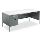 HON Metro Classic Left Pedestal Workstation Desk, 66w x