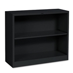 HON Metal Bookcase, 2 Shelves, 34-1/2w x 12-5/8d x 29h,