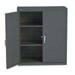 HON Assembled High Storage Cabinet, 2 Adjustable Shelve