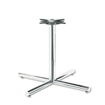 HON Single Column Steel Base, 36w x 36d x 27-7/8h, Chro