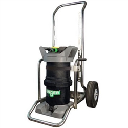 Unger nLite HydroPower 2 Stage DI Pure Water Window Cleaning System, Medium Tank, 2 Resin Bags & Cart