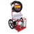 BE Pressure HPFC-2065HR 2-inch fire fighting cart pump with Honda GX200 engine, mounted hose reel, and centrifugal aluminum pump