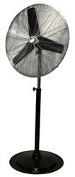 Ventamatic MaxxAir Heavy Duty Pedestal Fan, 30" Blade - Oscillating 90 Degree Tilt - Ht Ext 84" - 3 Speed # HVPF30OSC