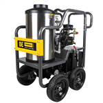 BE Pressure HW2765HG 2,700 PSI hot water gas pressure washer with Honda GX200 engine, General triplex pump, and Wayne diesel burner