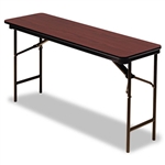 Iceberg Premium Wood Laminate Folding Table, 60w x 18d,