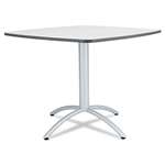 Iceberg Cafe Table, Breakroom Table, 36w x 36d x 29h, Gray Melamine Top, Steel Legs # ICE65617