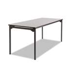 Iceberg Maxx Legroom Rectangular Folding Table, 72w x 30d x 29-1/2h, Gray/Charcoal # ICE65827