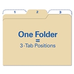 IdeaStream Findit File Folders, 1/3 Cut, 11 Point Stock