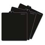 Vaultz A-Z CD File Guides, 5 x 5 3/4, Black # IDEVZ0117