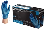 AMMEX Gloveplus Powder Free Blue Vinyl Disposable Gloves IVBPF 5mil - Large - Case of 1000